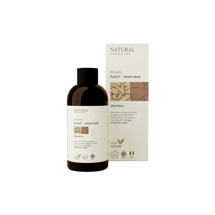 Natural Derma Pet – Šampūnas rudam ir raudonam kailiui, 200ml