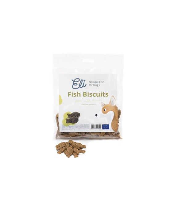 ELI Žuvies sausainiukai 80 g, skanėstas šunims