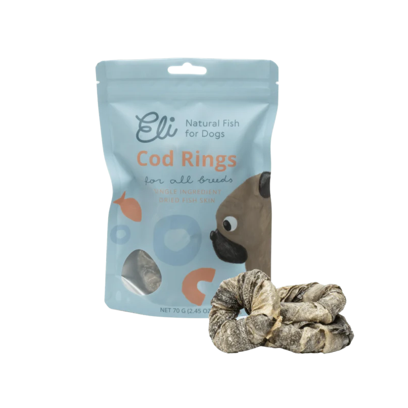 ELI Menkės odos spurgos 70 g, skanėstas šunims