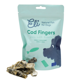 ELI Menkės odos lazdelės Fish Fingers skanėstas šunims, 80 g