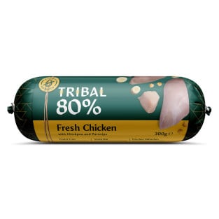Šlapias maistas šunims su šviežia vištiena – Tribal Gourmet Sausage 80% Fresh Chicken