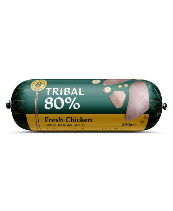 Šlapias maistas šunims su šviežia vištiena – Tribal Gourmet Sausage 80% Fresh Chicken