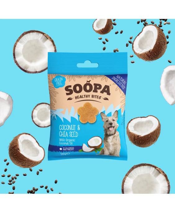 SOOPA Kokosų ir Čija sėklų skanėstai šunims