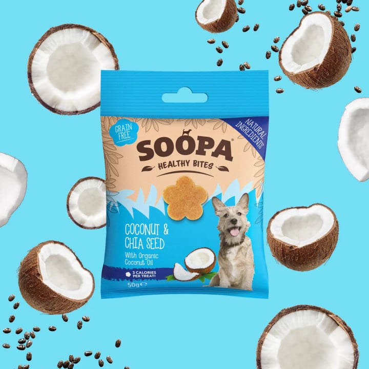 SOOPA Kokosų ir Čija sėklų skanėstai šunims