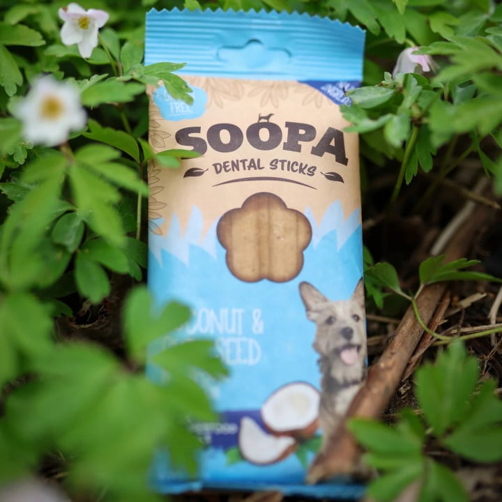 SOOPA Kokosų ir Čija sėklų dantų kramtukai šunims, 100gr