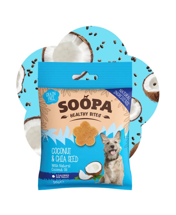 SOOPA Kokosų ir Čija sėklų skanėstai šunims