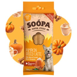 Pumpkin Spiced Latte Sticks lazdelės šunims, SOOPA