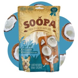 Natūralūs kokosų kramtukai šunims SOOPA - sveikai odai ir kailiui