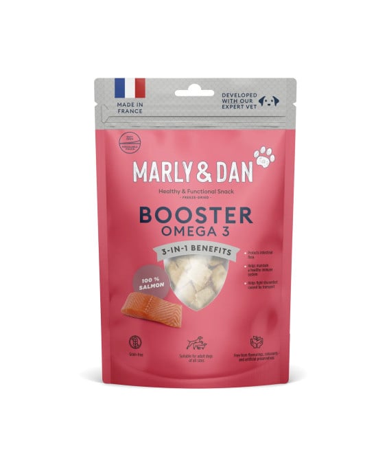 Marly & Dan liofilizuoti lašišos skanėstai šunims, 50 g