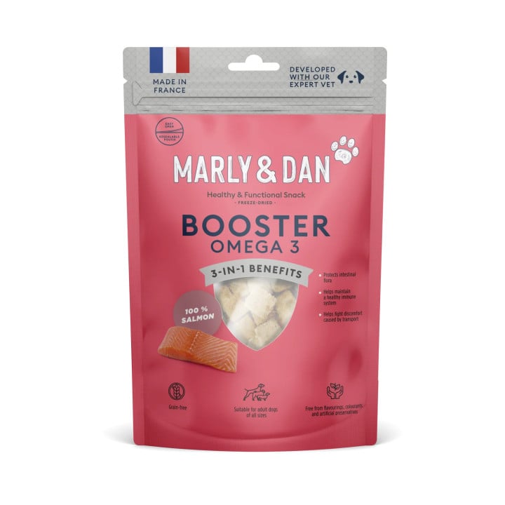 Marly & Dan liofilizuoti lašišos skanėstai šunims, 50 g