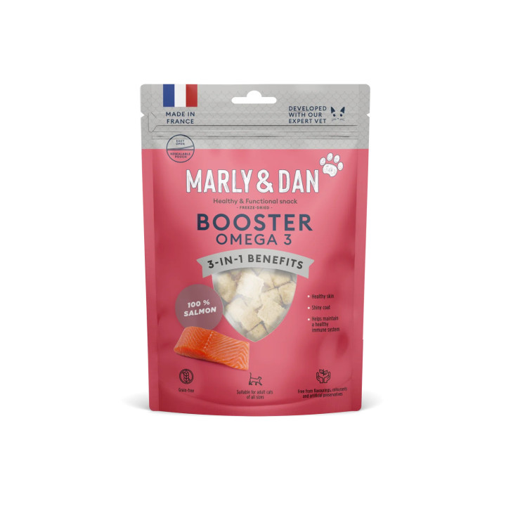 Marly & Dan liofilizuoti lašišos skanėstai katėms, 40 g