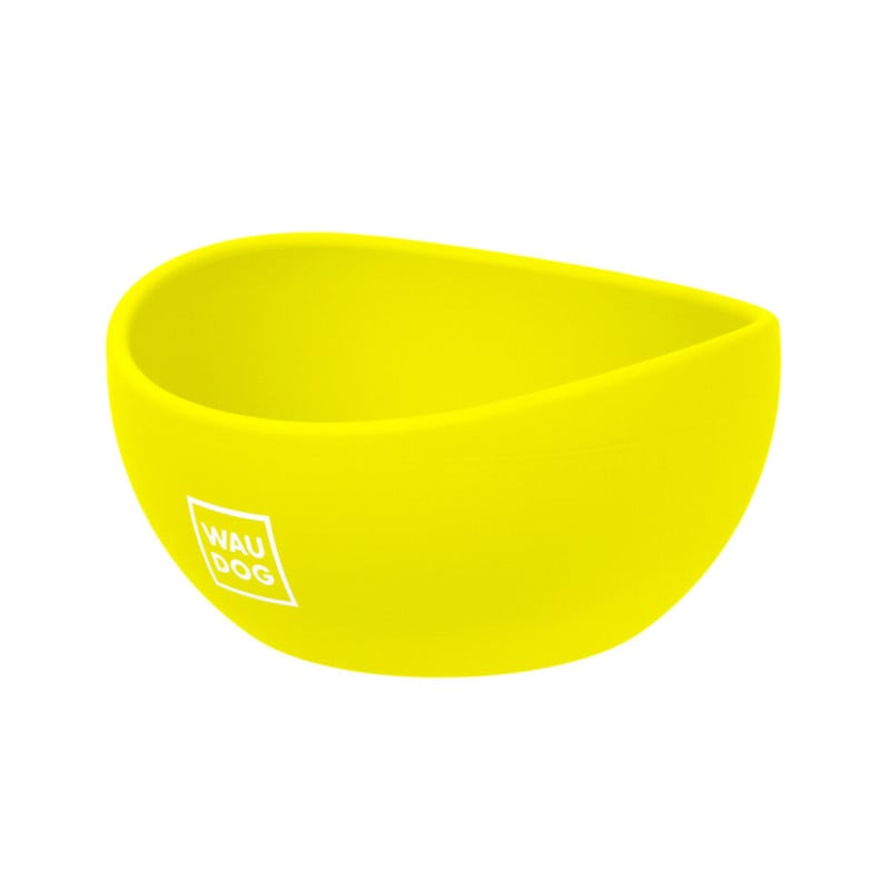 WAUDOG Silicone dubenėlis šuniui, geltonas | Kramtau.lt