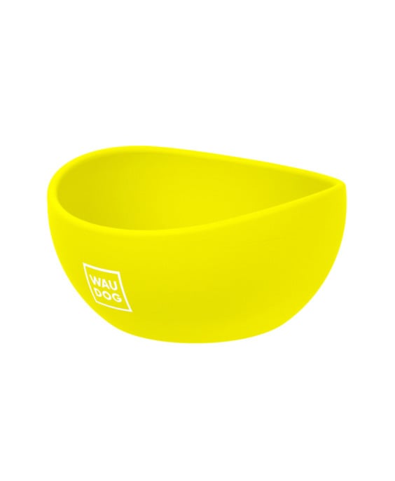 WAUDOG Silicone dubenėlis šuniui, geltonas | Kramtau.lt