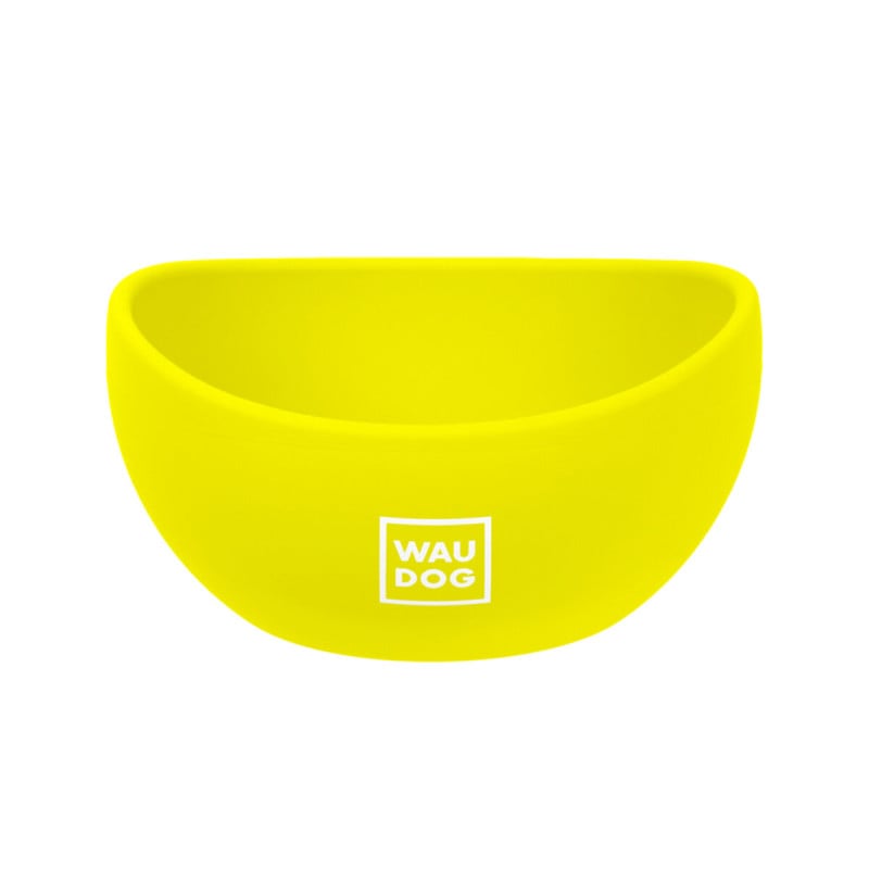 WAUDOG Silicone dubenėlis šuniui, geltonas | Kramtau.lt