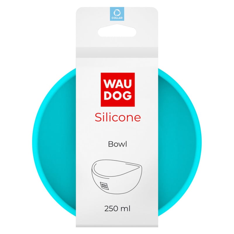 WAUDOG Silicone dubenėlis šuniui, 250ml, mėlyna | Kramtau.lt