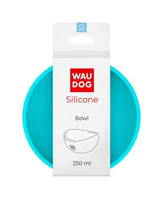 WAUDOG Silicone dubenėlis šuniui, 250ml, mėlyna | Kramtau.lt