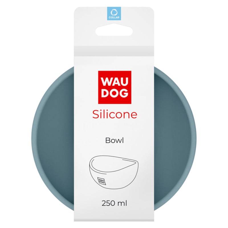 WAUDOG Silicone dubenėlis šuniui, 250ml, pilkas | Kramtau.lt