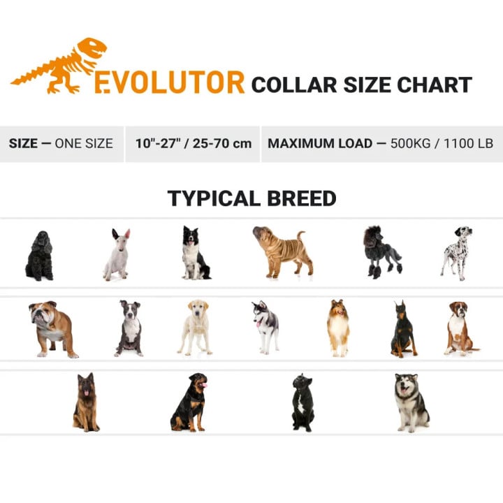 WAUDOG EVOLUTOR antkaklis šuniui, juodas | Kramtau.lt