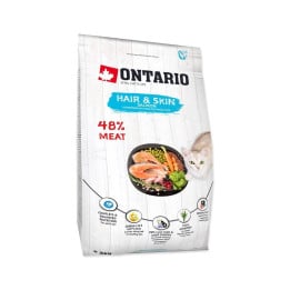 Ontario visavertis pašaras suaugusioms katėms Cat Hair&Skin, 2 kg