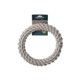 Quapas! Žaislas šunims iš natūralios virvės, žiedas, XXL, 40 cm