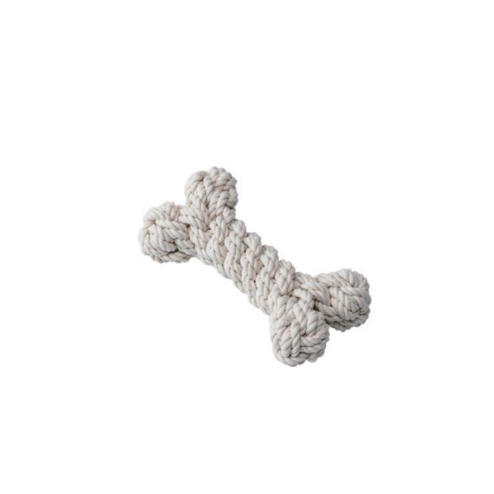 Quapas! Žaislas šunims iš natūralios virvės, kaulas, L, 23 cm