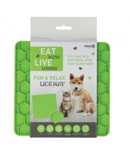 Laižymo kilimėlis šunims „Fun & Relax Lick Mat“, žalias, Eat Slow Live Longer