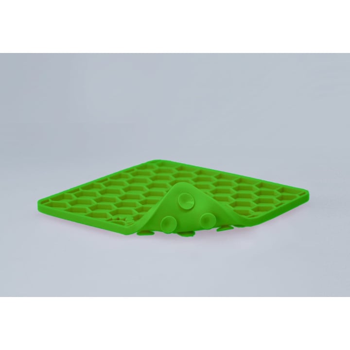 Laižymo kilimėlis šunims „Fun & Relax Lick Mat“, žalias, Eat Slow Live Longer