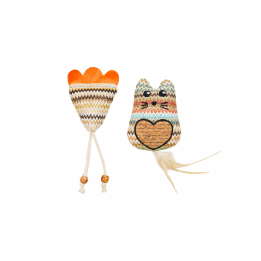 Quapas! Žaislas katėms kačiukas ir pėdutė, 2x7x9 cm