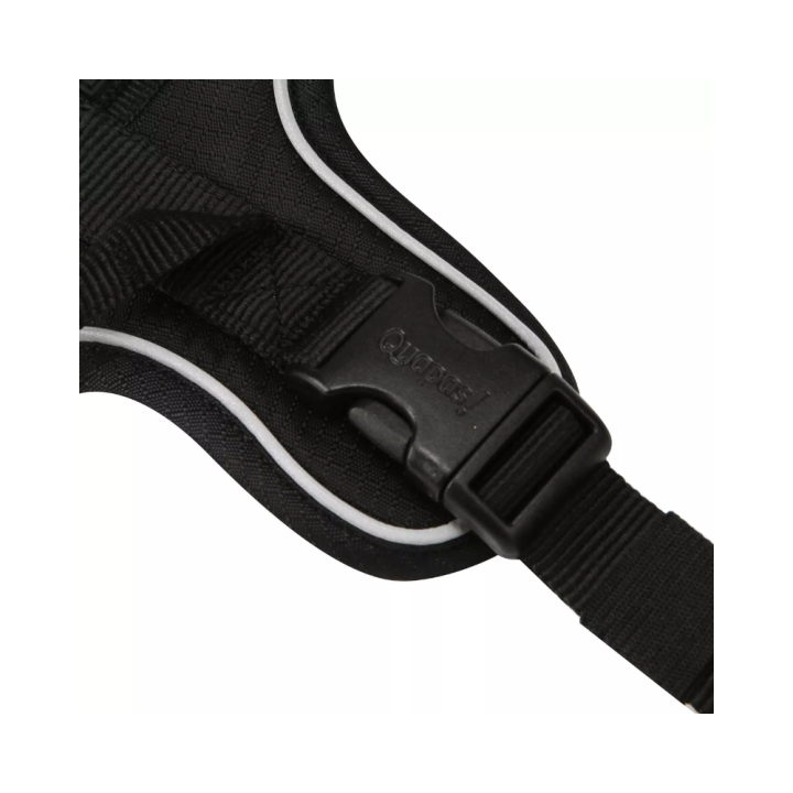Quapas! Petnešos Ultra, S, kaklas 36-48 cm, krūtinė 45-64 cm, juodos