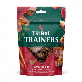 Antienos, morkų ir obuolių skanėstai dresūrai šunims „Duck, Carrot & Apple“, TRIBAL, 80g