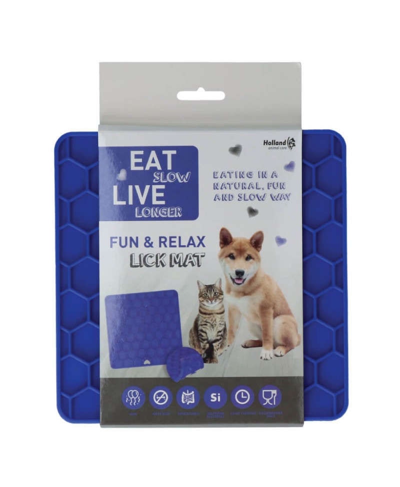 Laižymo kilimėlis šunims „Fun & Relax Lick Mat“, mėlynas