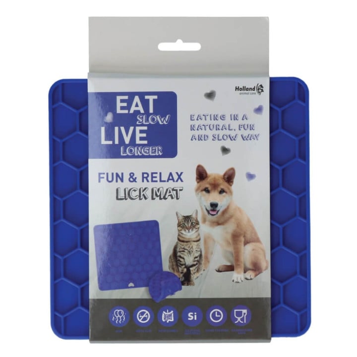 Laižymo kilimėlis šunims „Fun & Relax Lick Mat“, mėlynas