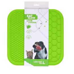 Laižymo kilimėlis šunims „Lick Mat Duo L Green“, žalias