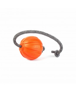 Žaislas šunims kamuoliukas su virvute LIKER CORD 7 cm