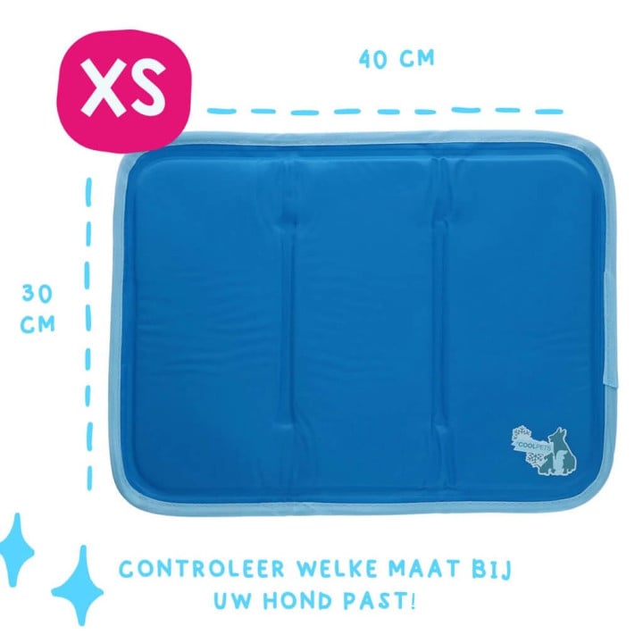 Vėsinantis kilimėlis mažiems šunims, CoolPets Premium Cooling Mat XS (40x30cm)