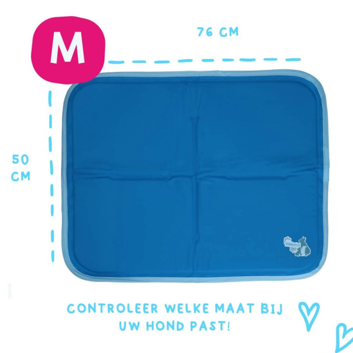 Vėsinantis kilimėlis vidutiniams šunims, CoolPets Premium Cooling Mat M (50x76cm)