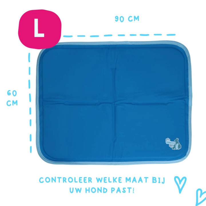 Vėsinantis kilimėlis dideliems šunims, CoolPets Premium Cooling Mat L (90x60cm)