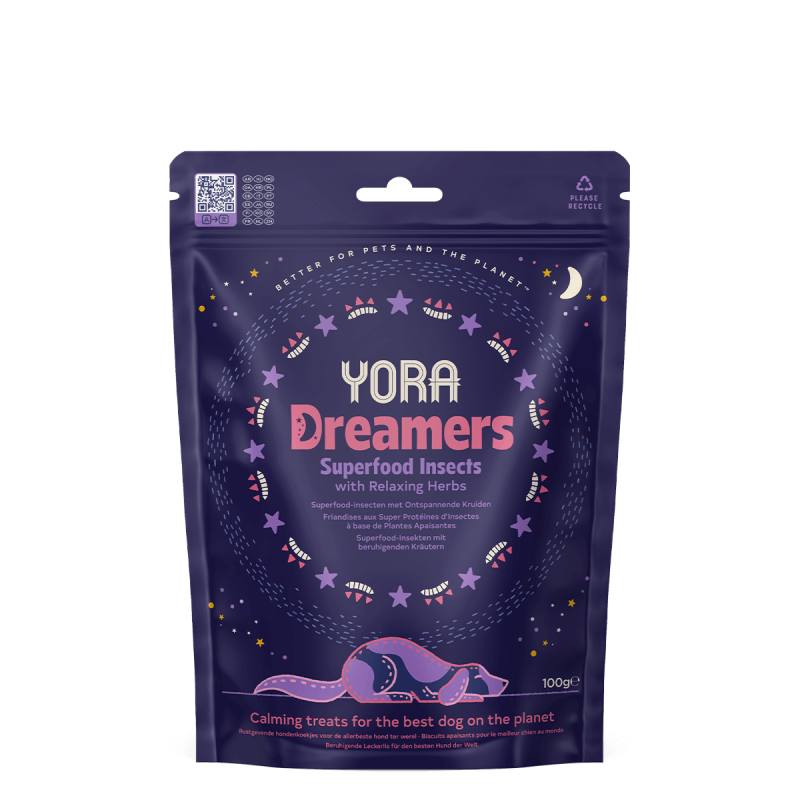 Yora Dreamers raminantys skanėstai šunims su vabzdžių baltymais