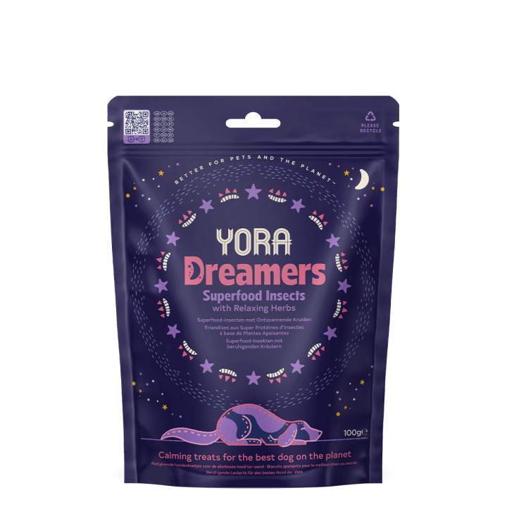 Yora Dreamers raminantys skanėstai šunims su vabzdžių baltymais