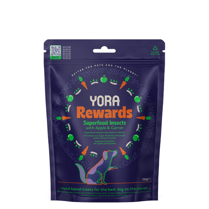 Yora Rewards skanėstai šunims su obuoliais ir morkomis