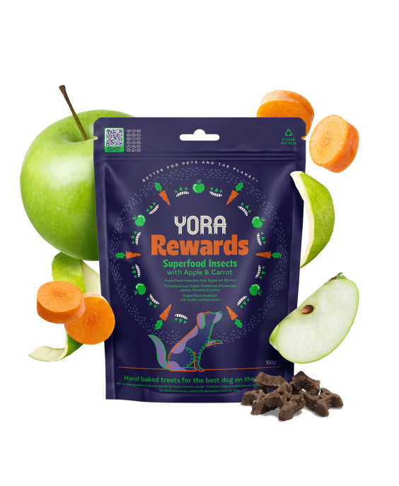 Yora Rewards skanėstai šunims su obuoliais ir morkomis