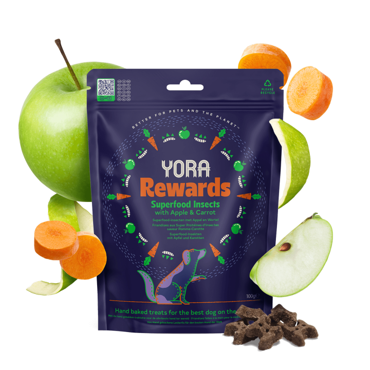 Yora Rewards skanėstai šunims su obuoliais ir morkomis