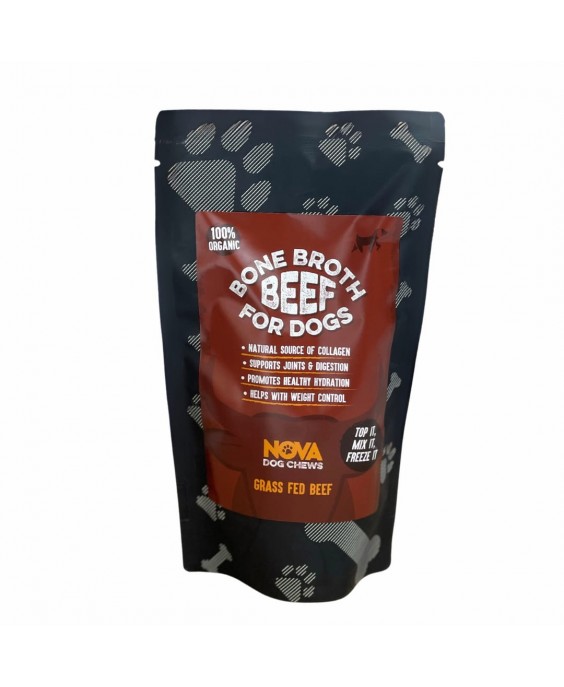 Jautienos sultinys šunims ir katėms Beef Bone Broth, Paddock Farm, 230ml