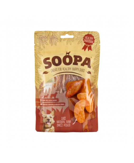 Natūralūs saldžiųjų bulvių kramtukai šunims, SOOPA
